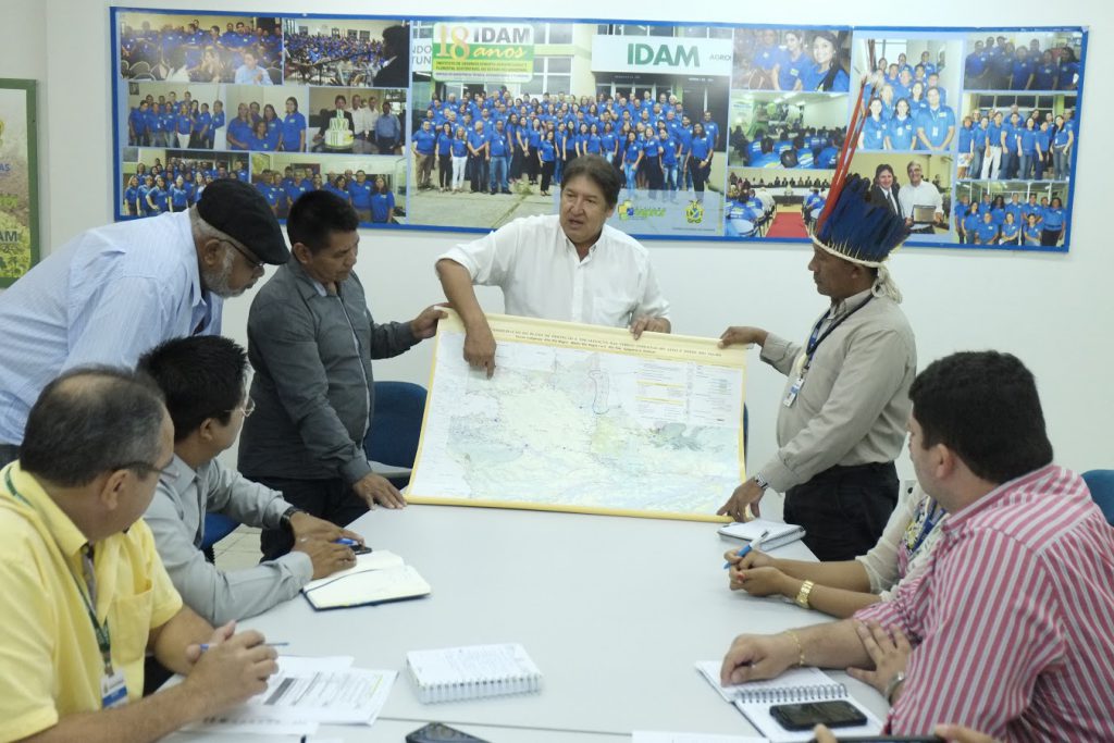 MANAUS - AM,  18/01/2017.  Reunião com o prefeito de São Gabriel da Cachoeira, Clóvis Moreira Saldanha.        FOTO: LUCAS SILVA/SEPROR